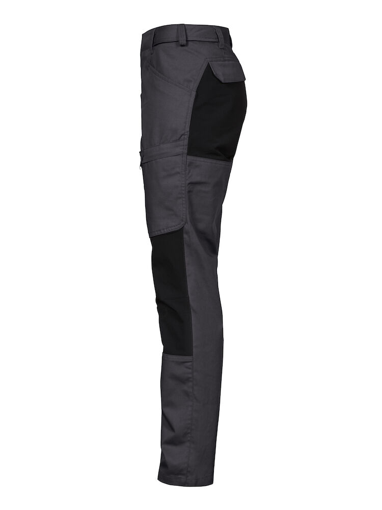 2521 DAMEN ARBEITSHOSE MIT STRETCHEINSÄTZEN MODERNER SCHNITT 98 grau C32