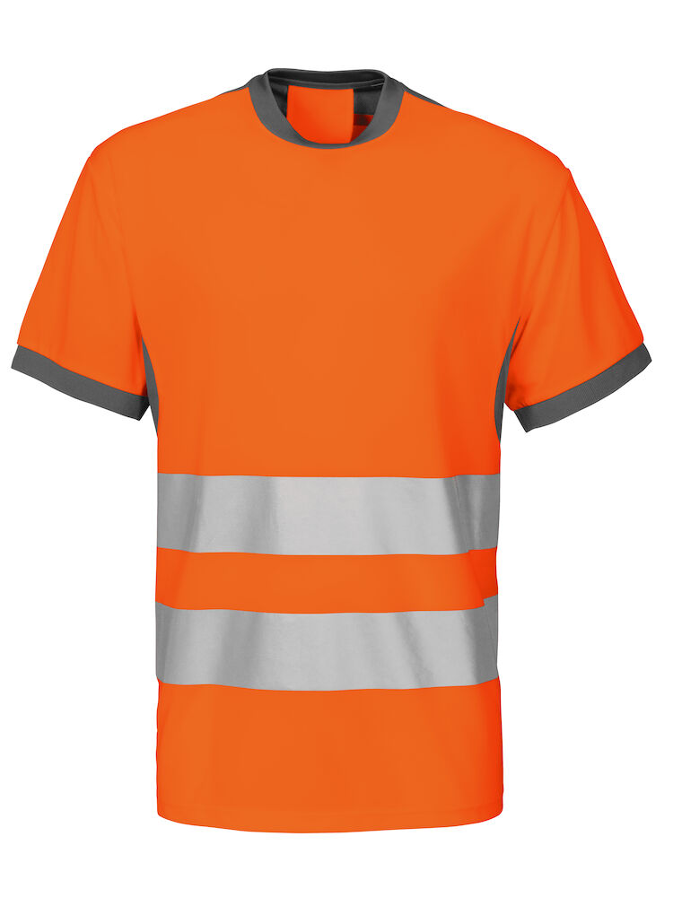 6009 T-SHIRT EN ISO 20471 KLASSE 2 17 orange/grau 3XL