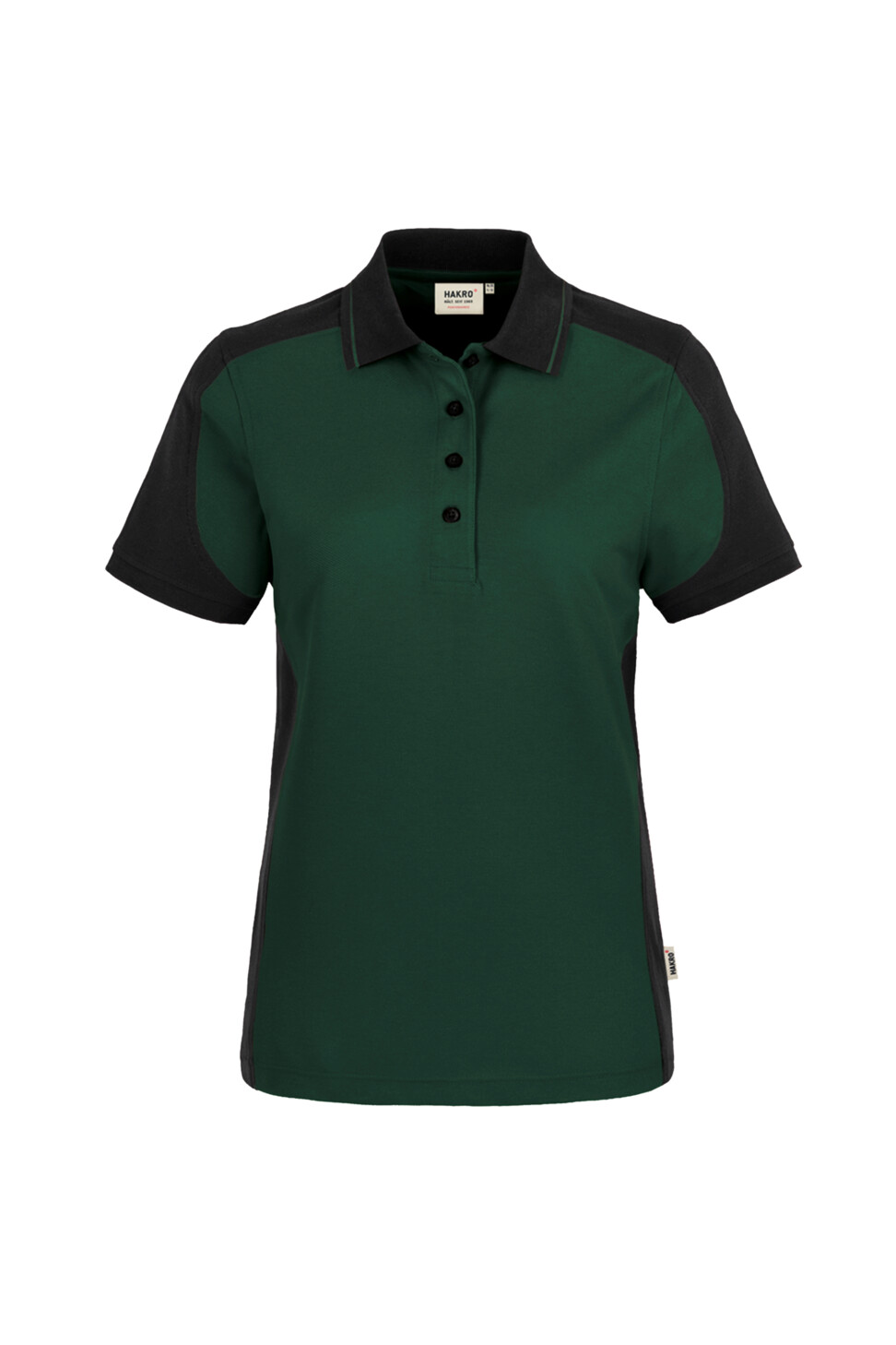 Hakro Damen Poloshirt Contrast Mikralinar 072028-tanne/anthrazit XL