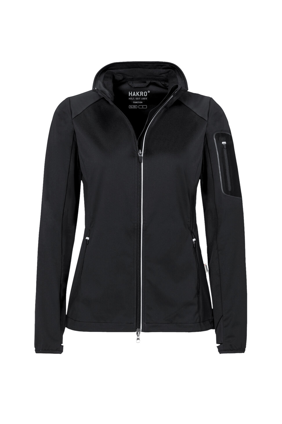 Hakro Damen Light-Softshelljacke Sidney 005-schwarz S