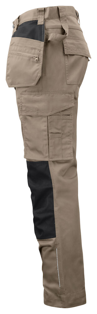 5531 ARBEITSHOSE MIT KNIEVERSTÄRKUNG UND HÄNGETASCHEN MODERNER SCHNITT 82 khaki D88, Kurz