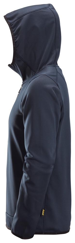 Fleece-Kapuzenjacke mit durchgehendem Reißverschluss