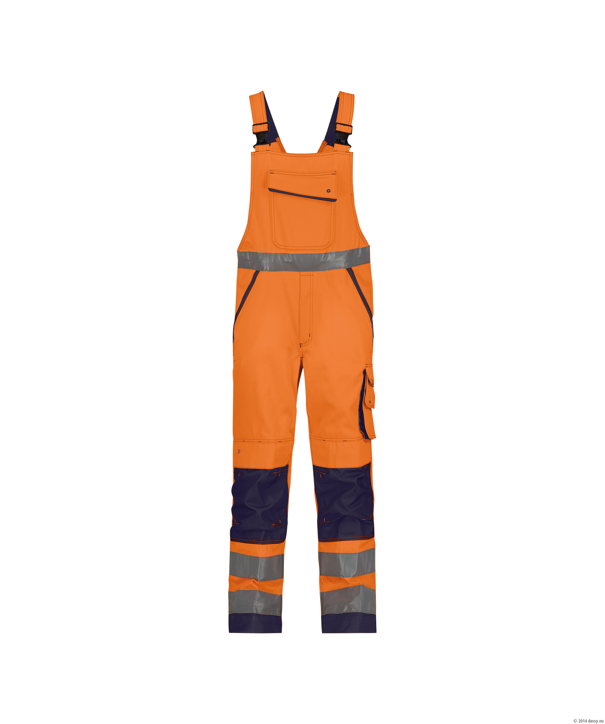 DASSY® Malmedy 6681-neonorange-dunkelblau Standard, 46