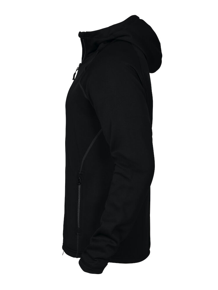 3314 MICROFLEECE JACKE MIT KAPUZE 99 schwarz M