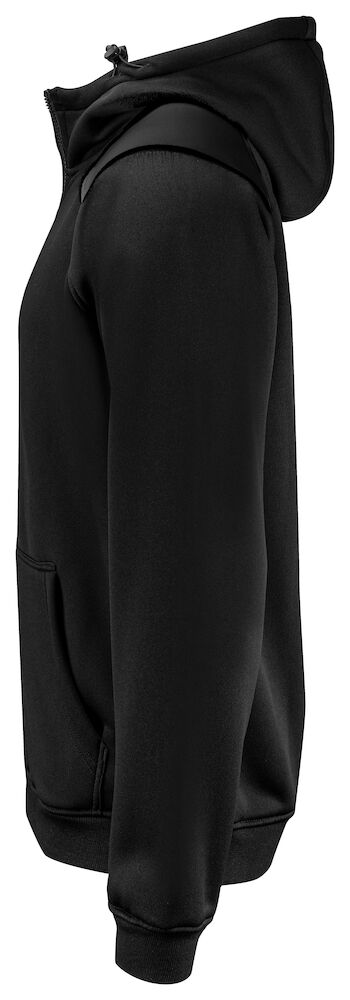 2133 KAPUZENJACKE FULL ZIP MIT KONTRASTELEMENTEN 99 schwarz S
