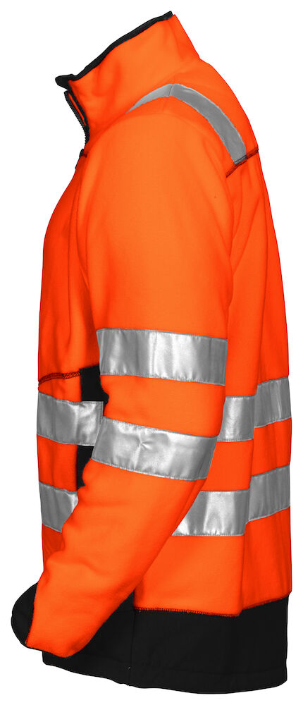 6303 POLARFLEECE JACKE EN ISO 20471 KLASSE 3/2 1799 orange/schwarz XS