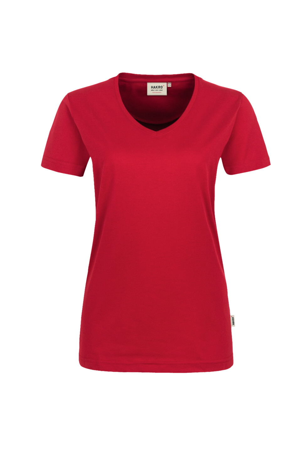 Hakro V-Shirt Damen 002-rot XL