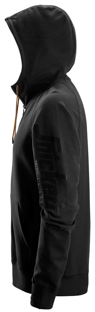 Kapuzenjacke mit durchgehendem Reißverschluss und Logo