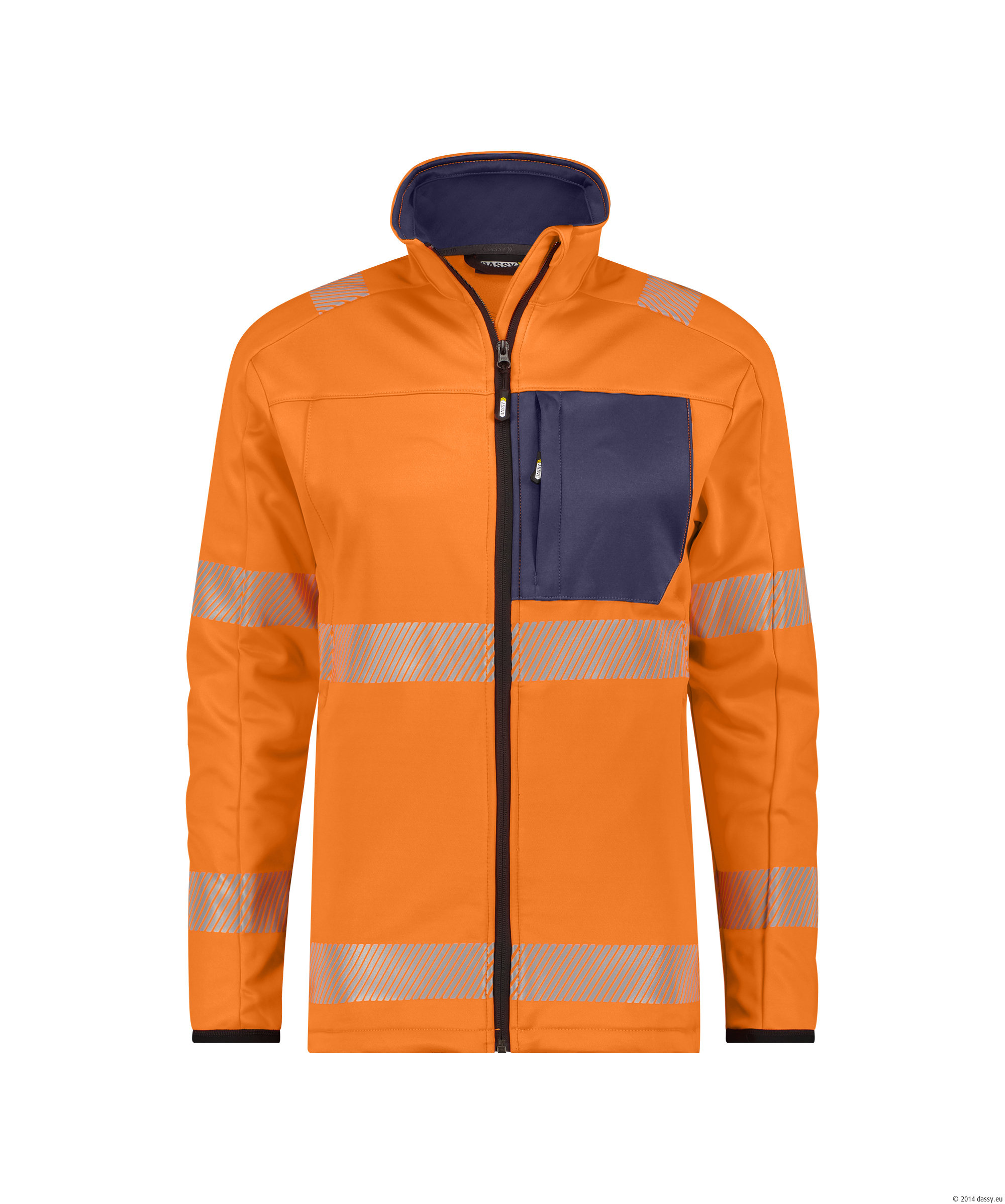 DASSY® Camden 6681-neonorange-dunkelblau M