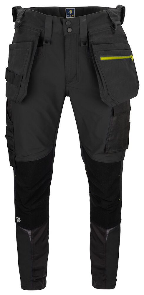 5550 FULL STRETCH ARBEITSHOSE MIT KEVLAR KNIEVERSTÄRKUNGEN SCHMALER SCHNITT (SLIM FIT) 99 schwarz C46, Standard