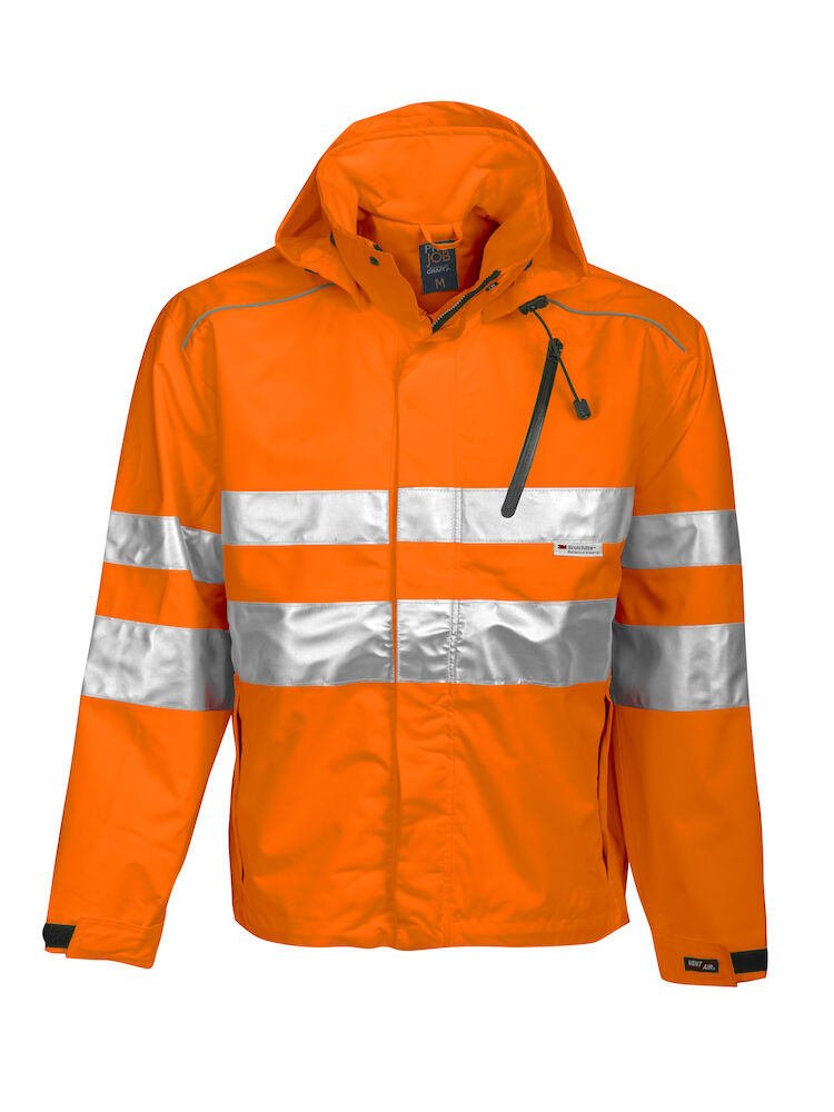 6466 WIND- UND WASSERDICHTE ALLROUND JACKE EN ISO 20471 KLASSE 3 EN 343/3 17 orange M