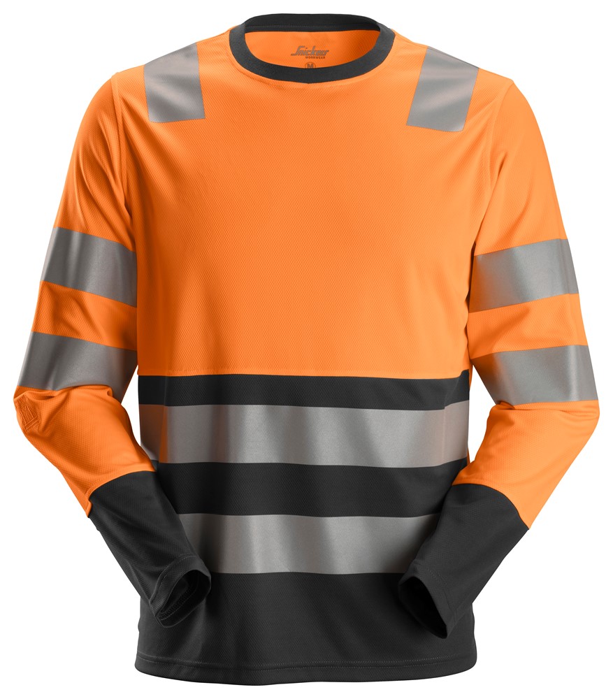 High-Vis-Langarm-T-Shirt Klasse 2