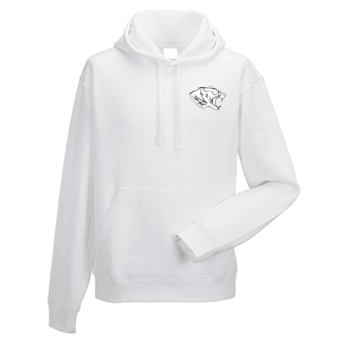 Hoodie – Bestickt Weiss