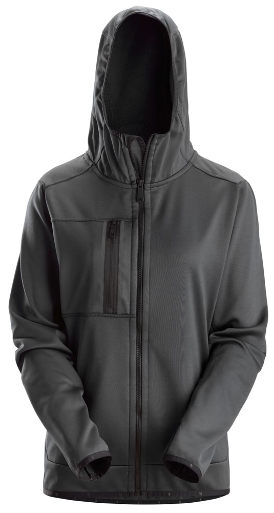 Damen-Kapuzenjacke mit durchgehendem Reißverschluss