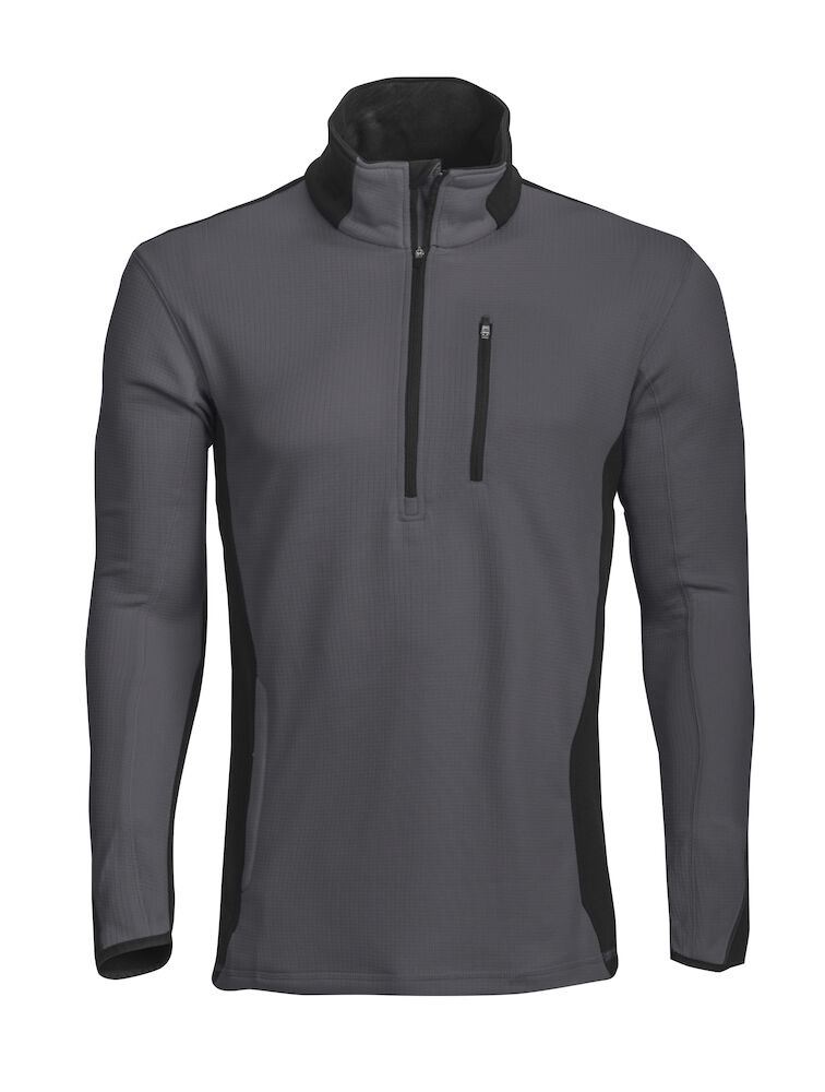 3306 MICROFLEECE POLO IN RIPSTOP OPTIK MIT KONTRAST 98 grau 3XL