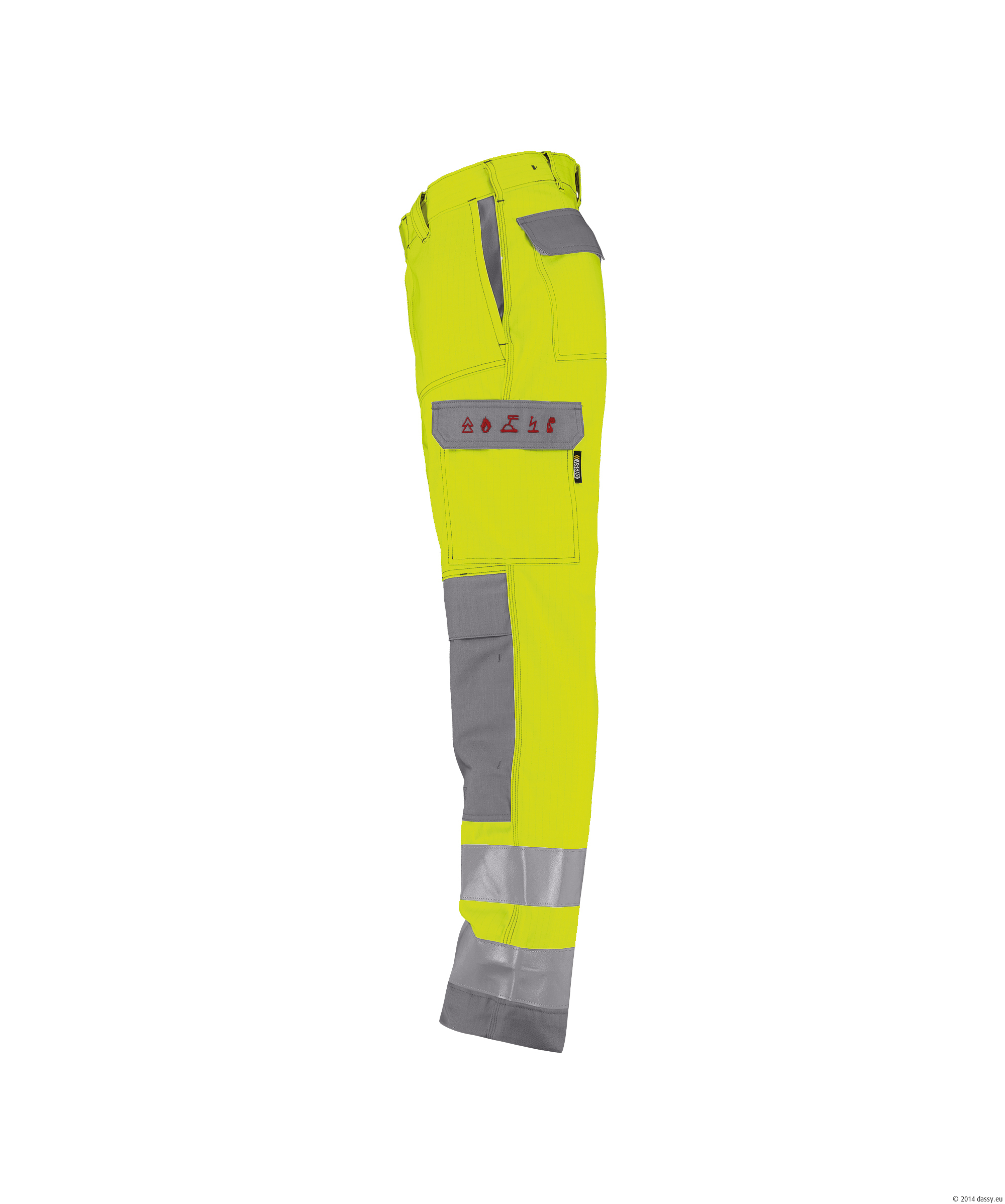 DASSY® Manchester 6943-neongelb-grafitgrau Standard, 38