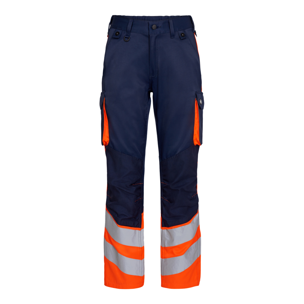 F. Engel Leichte Warn-Hose 16510 blauink/orange CH48L, Lang