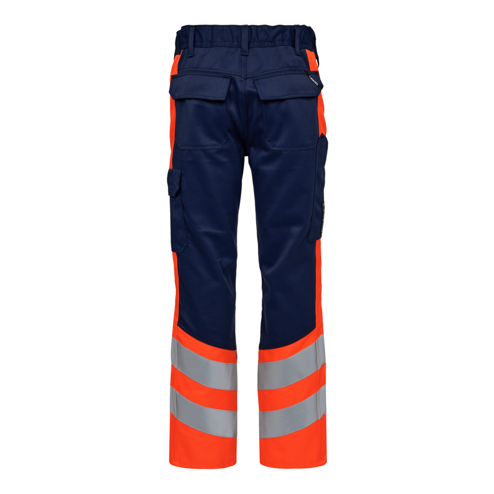 F. Engel Safety Sicherheitshose 16510 blauink/orange CH48L, Lang