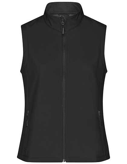 Ladies? Promo Softshell Vest - Black/Black, 2XL