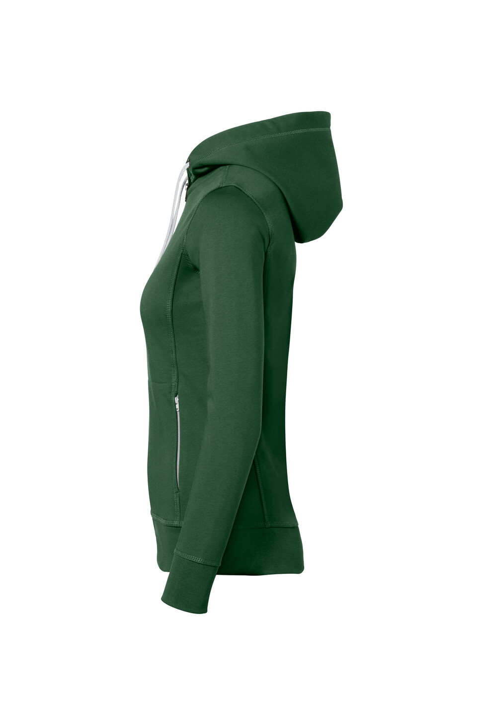 Hakro Damen Kapuzenjacke Bonded 072silber-tanne/silber S