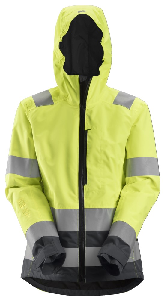Wasserdichte High-Vis-Softshell-Jacke für Damen, Warnschutzklasse 2/3