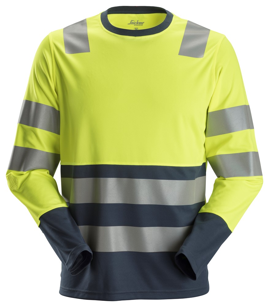 High-Vis-Langarm-T-Shirt Klasse 2
