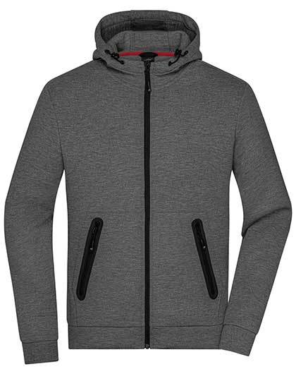 Men?s Hooded Jacket - Dark-Melange, 2XL