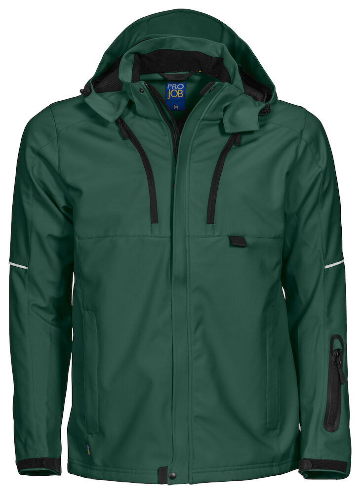 3406 3-LAGIGE SOFTSHELL JACKE 66 waldgrün 4XL