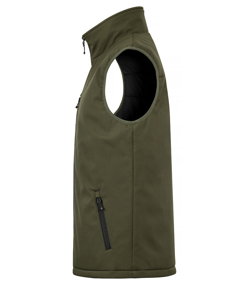 Padded Softshell Vest 75 dunkelgrün 4XL