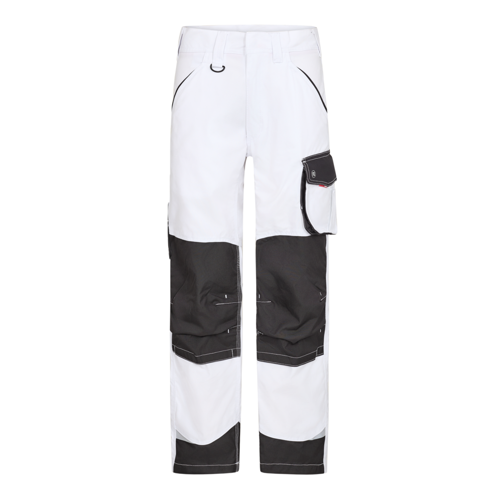 F. Engel Galaxy Arbeitshose mit Schenkeltaschen 379 weiss/anthrazit CH44C, Kurz