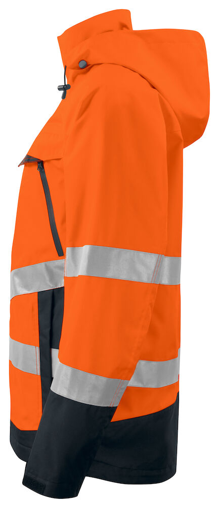 6440 WIND- UND WASSERDICHTER WARNSCHUTZ PARKA EN ISO 20471 KLASSE 3 / EN ISO 343 1799 orange/schwarz 4XL
