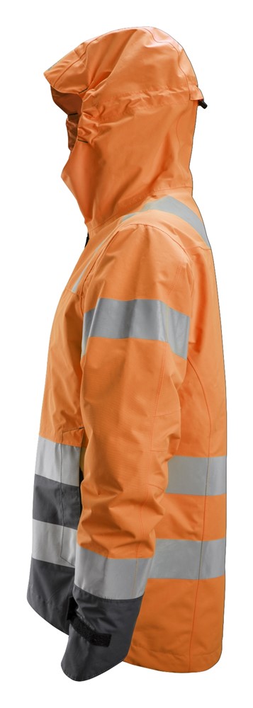 Wasserdichte Warnschutz-Softshell-Jacke, Warnschutzklasse 3