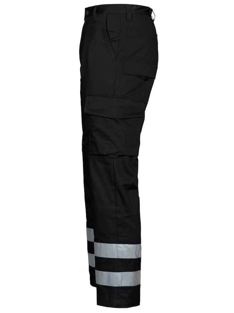 2517 ARBEITSHOSE MIT REFLEKTOREN GERADER SCHNITT 99 schwarz D108, Kurz