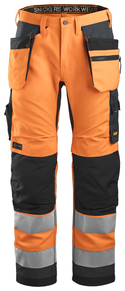 5558 - High Visibility Orange - Steel Grey