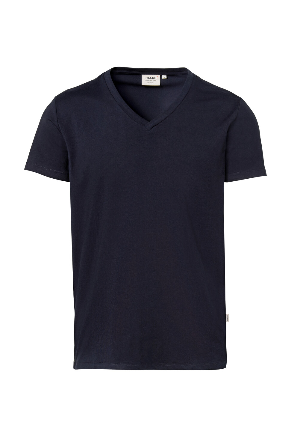 Hakro Stretch-Shirt mit V-Ausschnitt 034-tinte M