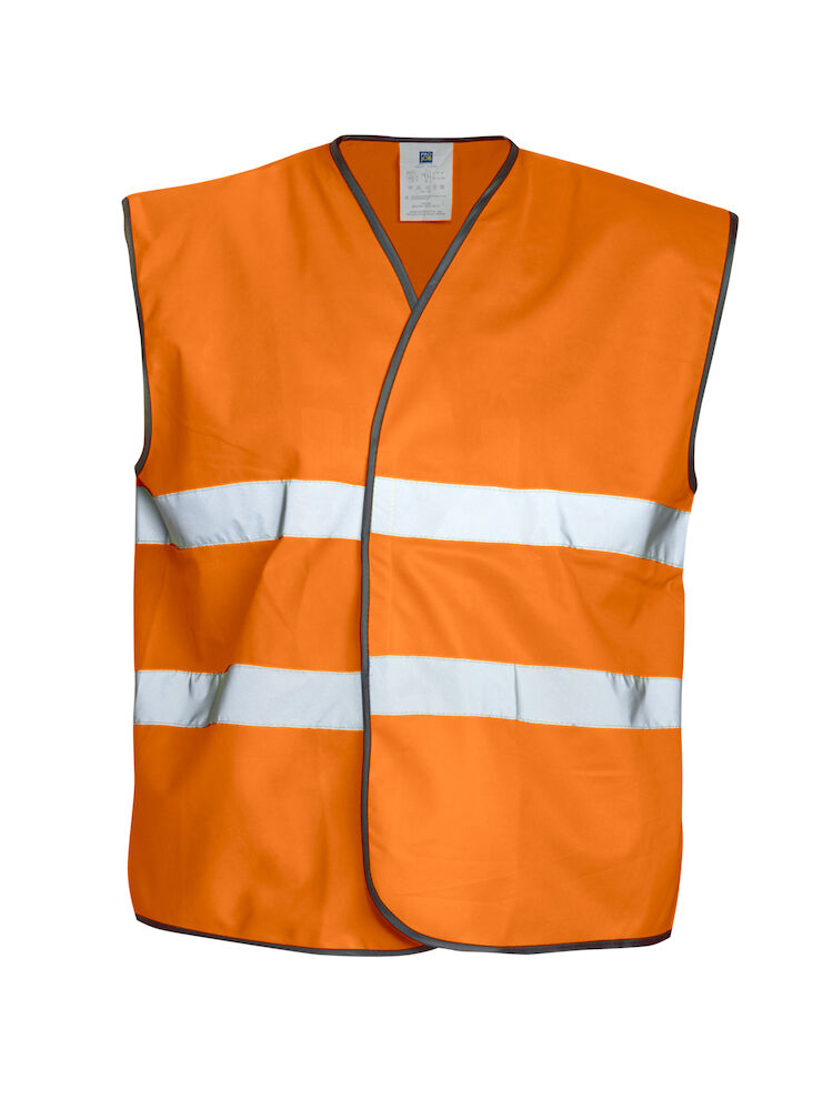 6703 WARNSCHUTZ WESTE EN ISO 20471 KLASSE 2 17 orange One Size
