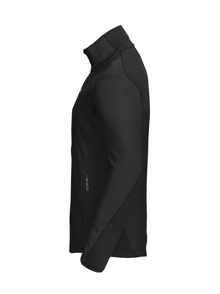 3307 MICROFLEECE JACKE IN RIPSTOP OPTIK MIT KONTRAST