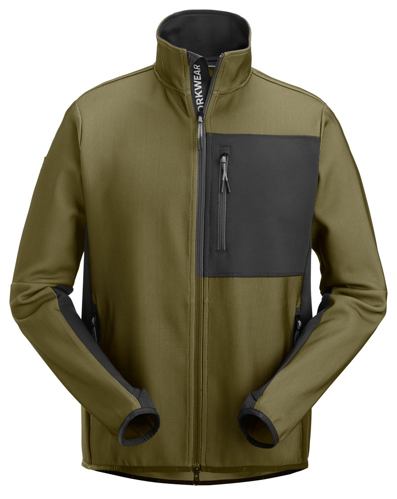 Zwischenschicht-Jacke mit durchgehendem Reißverschluss
