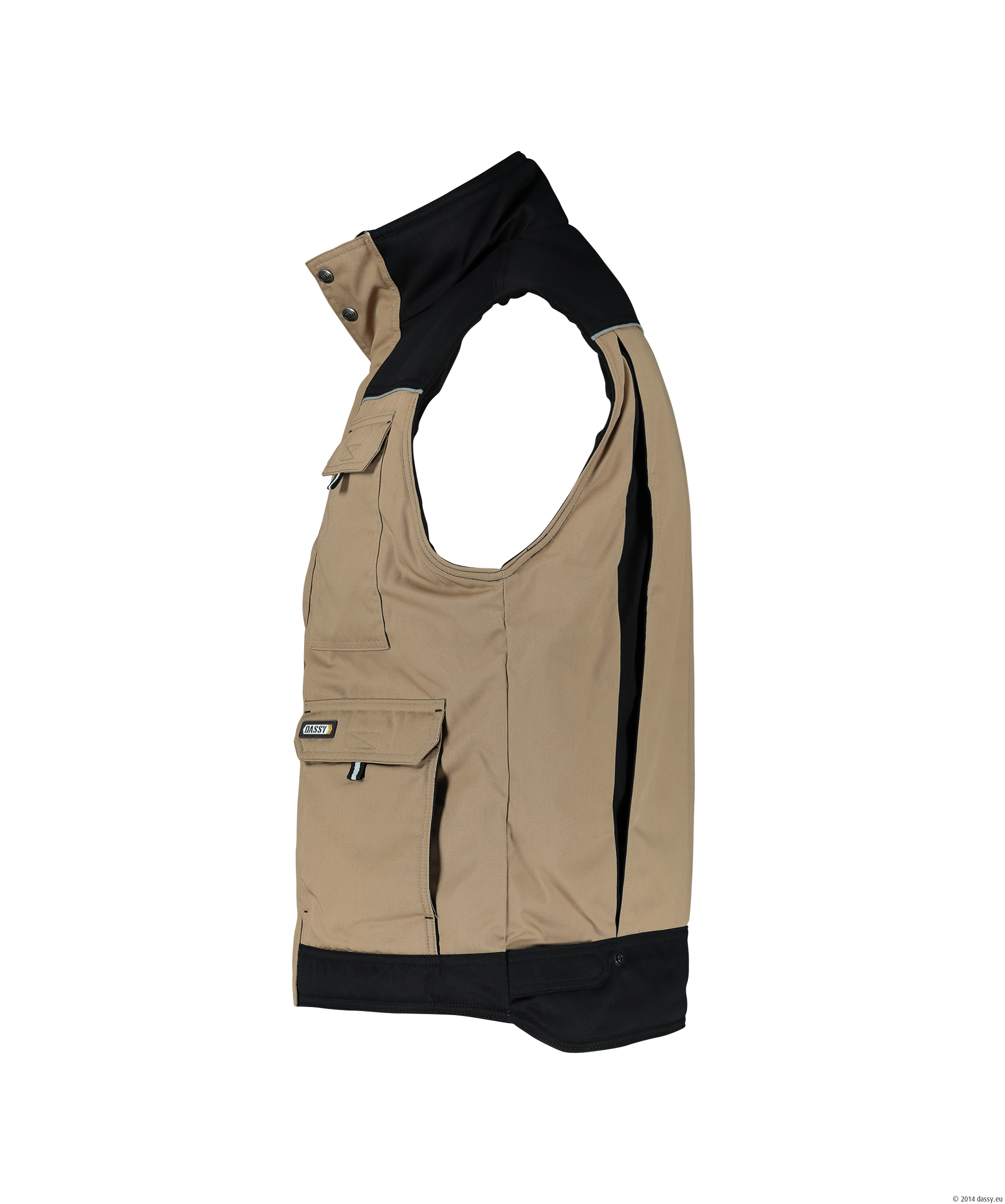 DASSY® Hulst 6571-khaki-schwarz XS