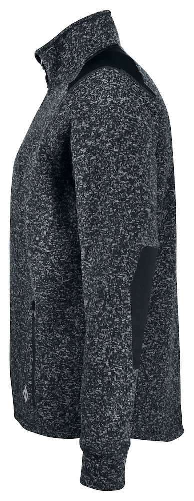3318 FLEECE JACKE IN MELANGE OPTIK