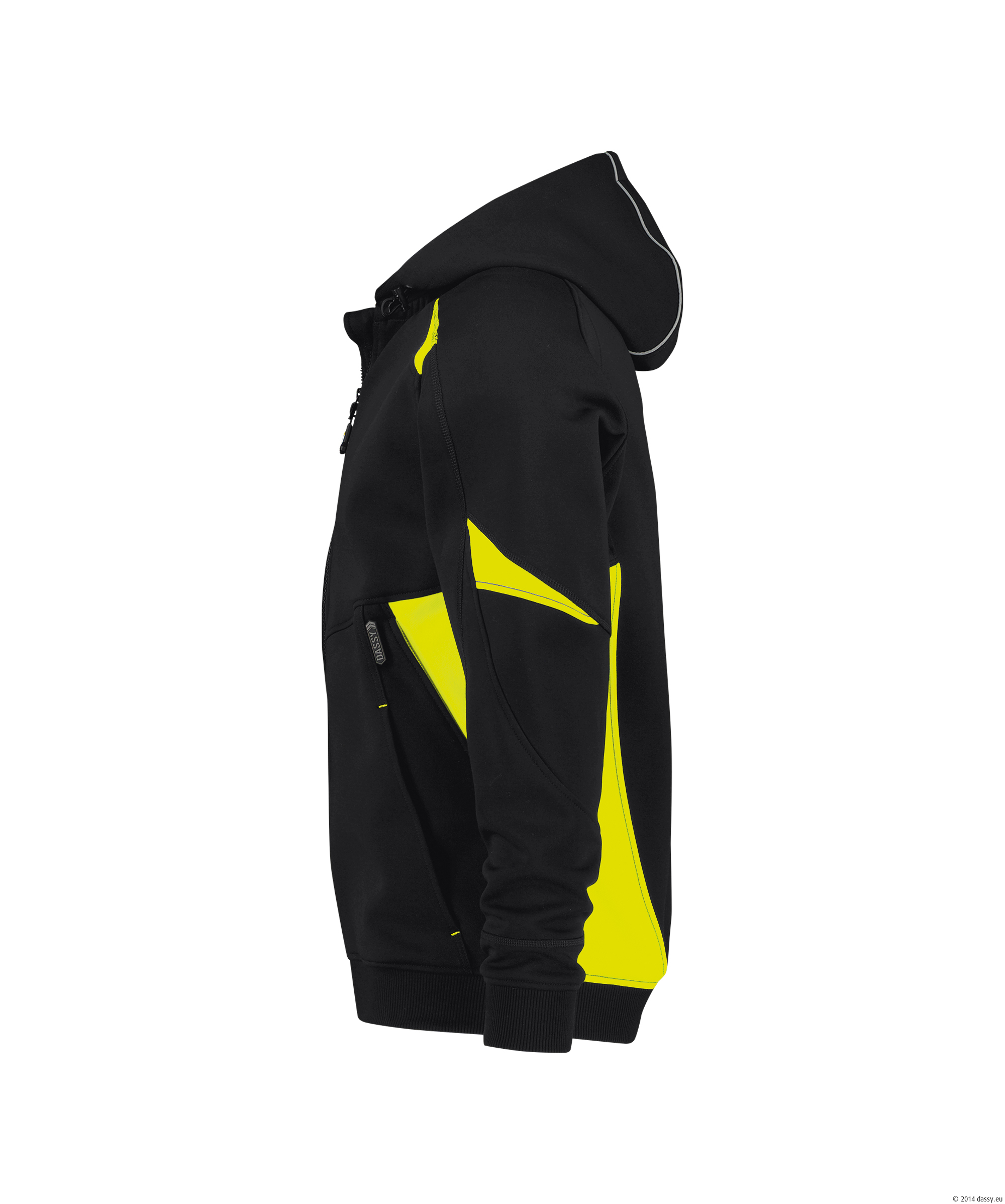 DASSY® Santos 6790-schwarz-neongelb L