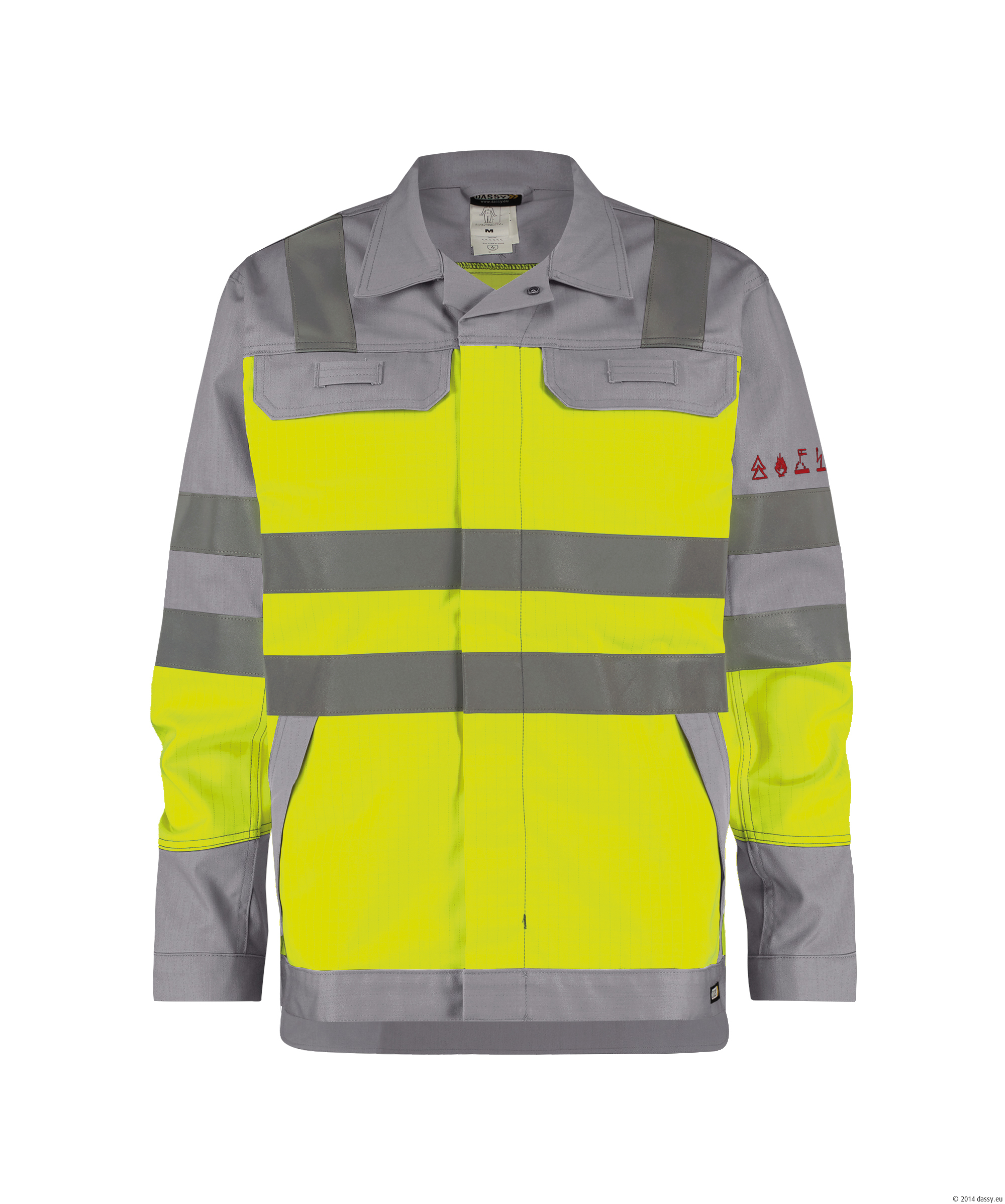 DASSY® Franklin 6943-neongelb-grafitgrau L