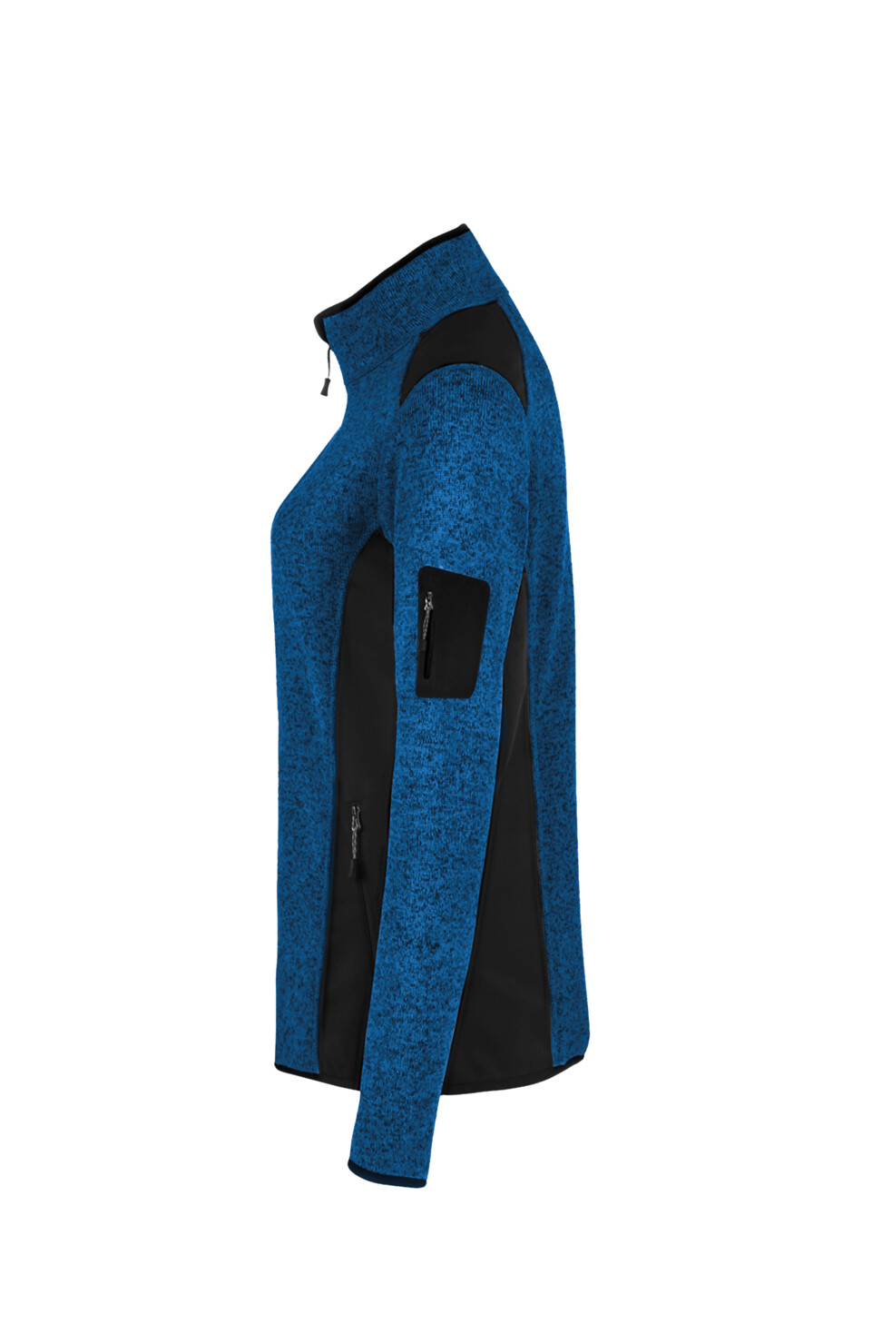 Hakro Damen Strickfleecejacke Churchill 310-royalblau meliert XL
