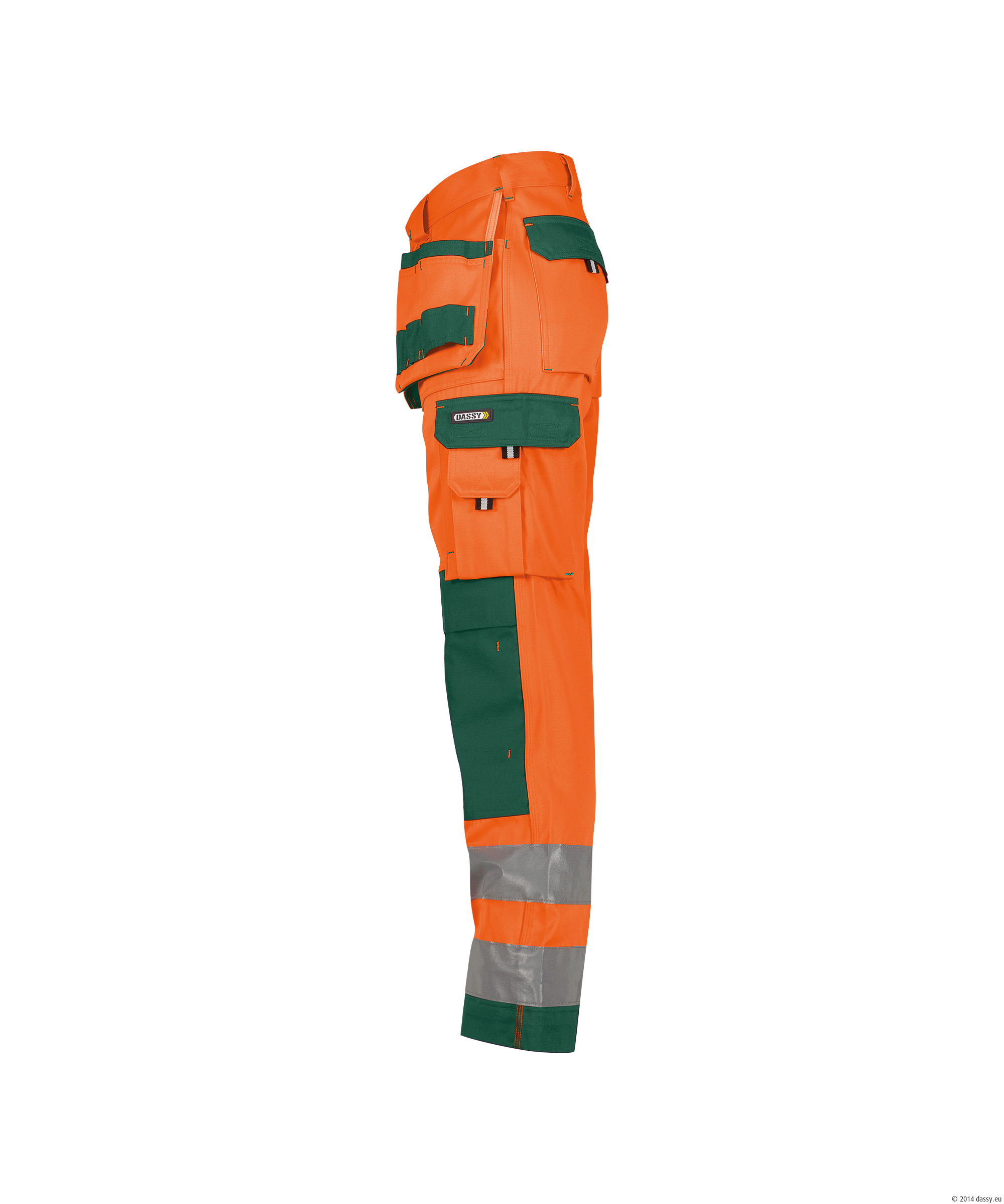 DASSY® Glasgow 6631-neonorange-flaschengrün Standard, 40