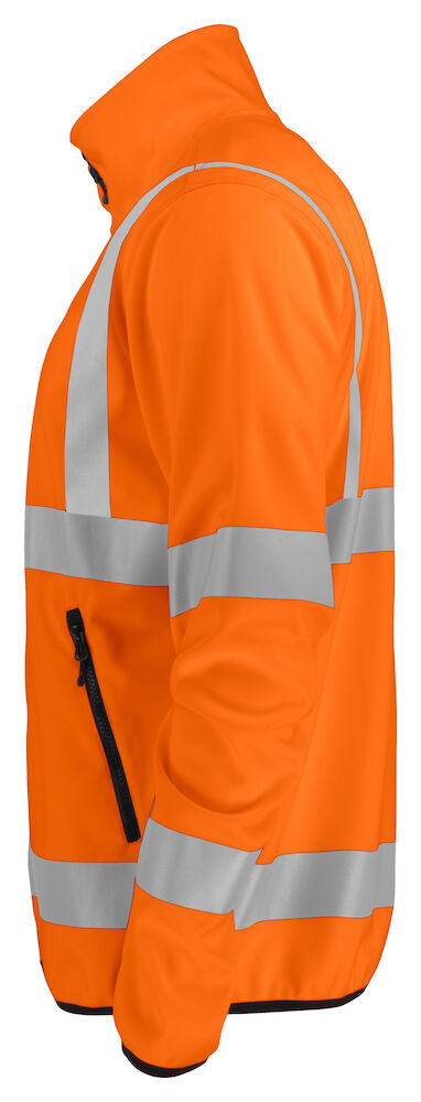 6105 LEICHTE WARNSCHUTZ SOFTSHELL JACKE EN ISO 20471 KLASSE 3