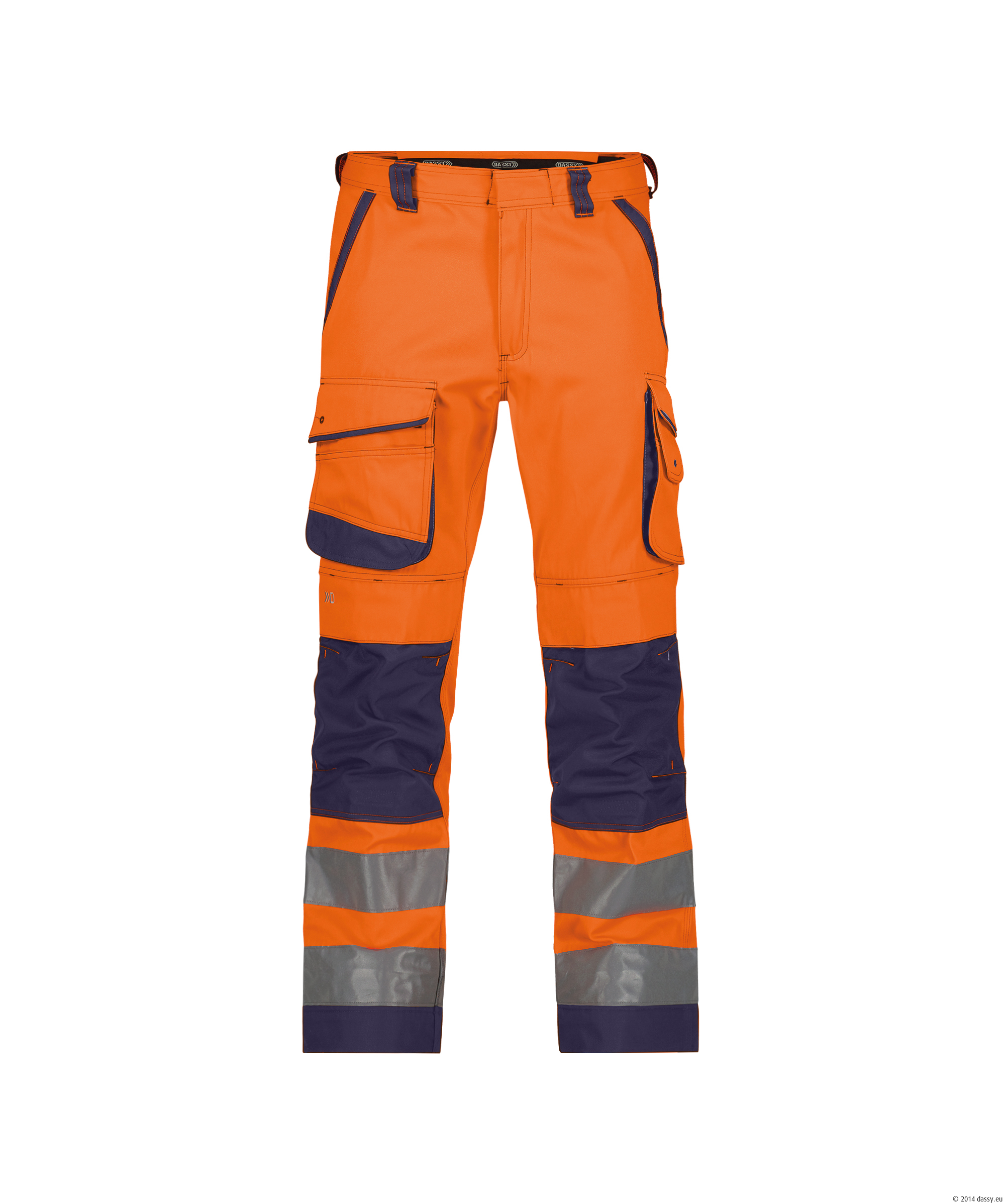DASSY® Chicago 6681-neonorange-dunkelblau Plus, 40