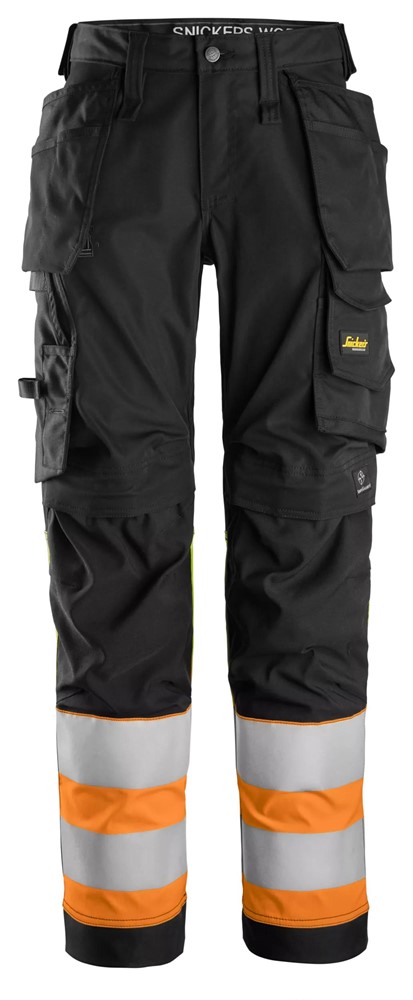 0455 -  Black - High Visibility Orange