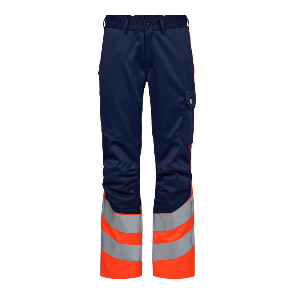 F. Engel Safety Sicherheitshose 16510 blauink/orange CH48L, Lang