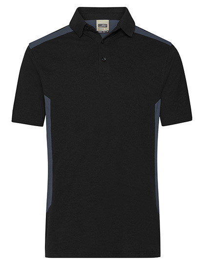 Men?s Workwear Polo -STRONG - Black/Carbon, 2XL