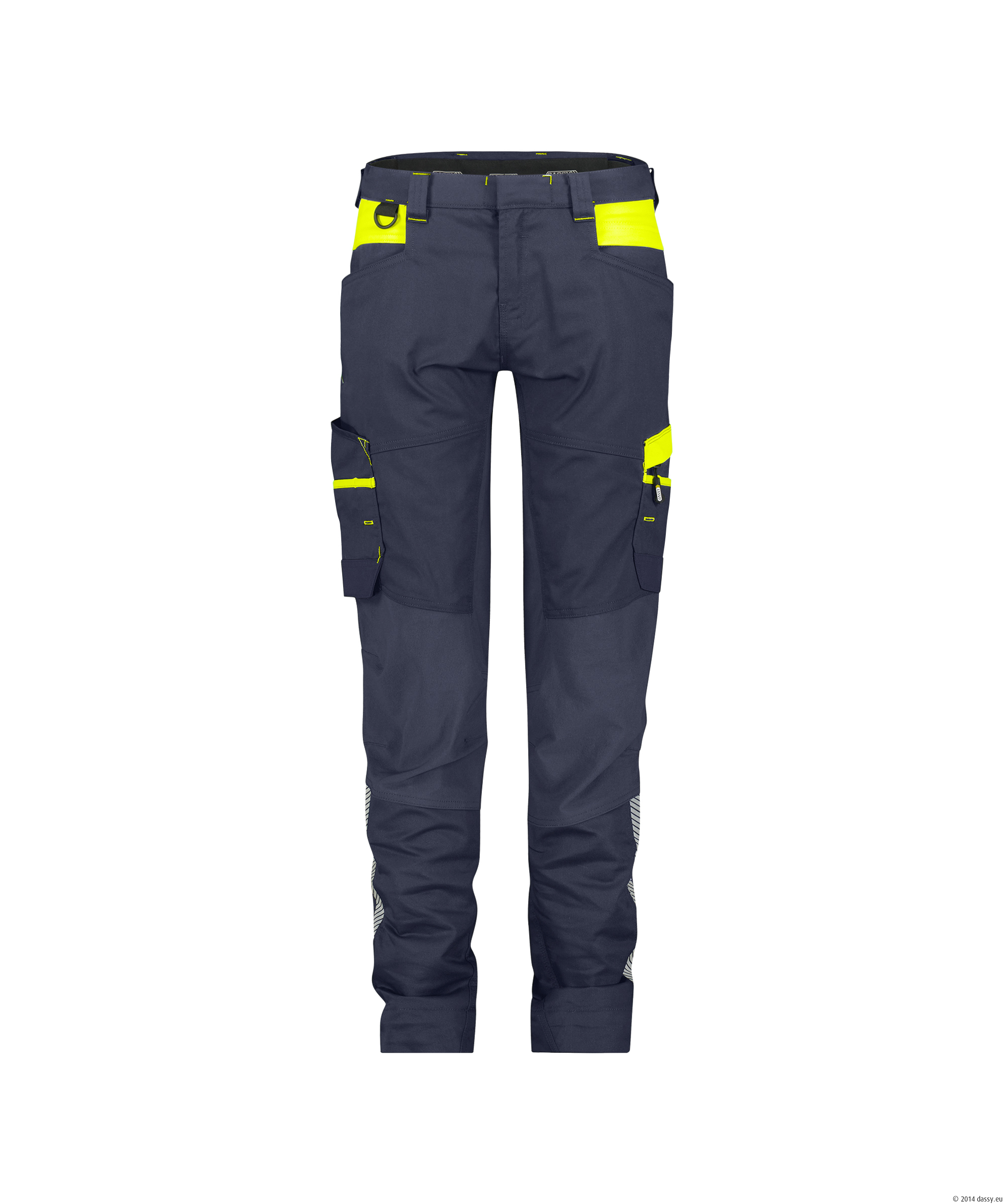 DASSY® Hong Kong Women 6895-nachtblau-neongelb 38